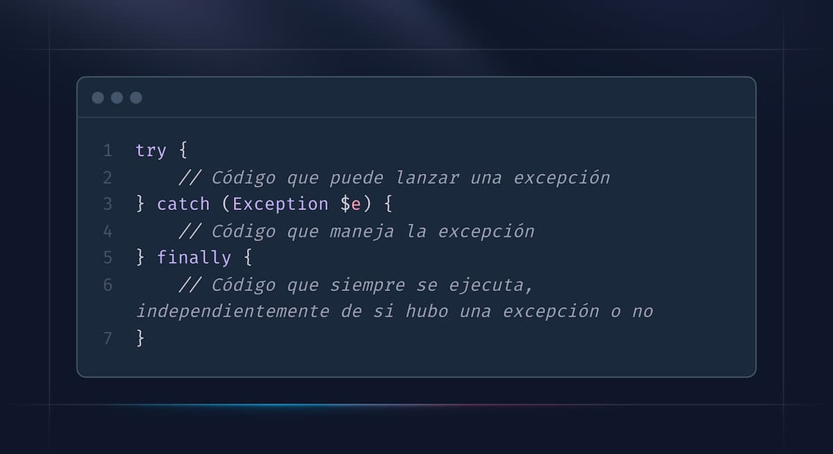 Manejando excepciones y errores con try y catch - Paginas web en Zaragoza